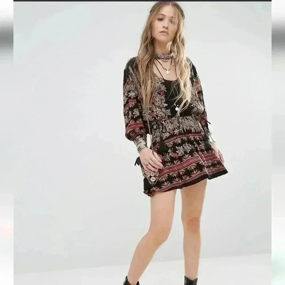 Free People Moonlight Drive Printed Mini Dress - Picture 4 of 6